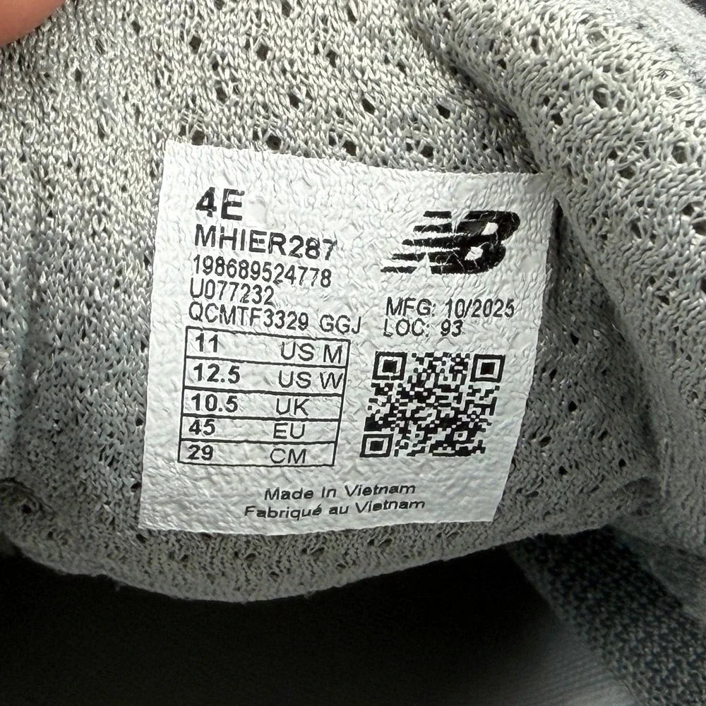 New Balance Fresh Foam X Hierro v9 Trial Running Shoes Men's 114E Grey Athletic